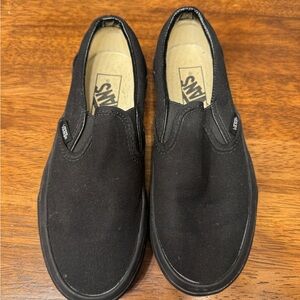 Vans Men's Classic Black Slip-On Sneakers